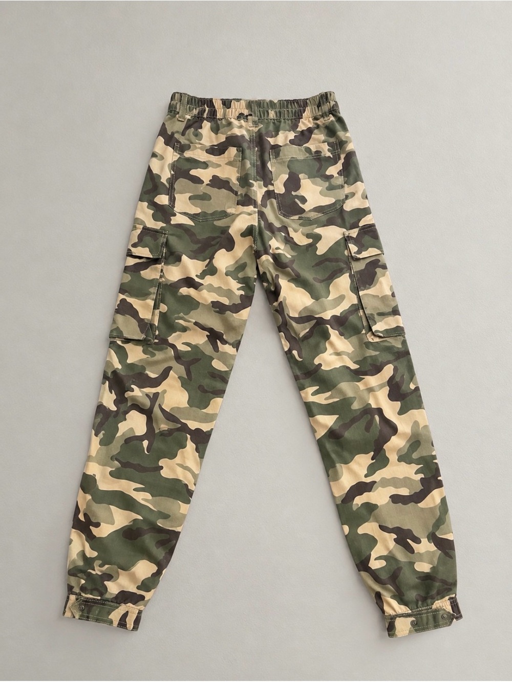 Forever 21 Camo Straight Leg Cargo Pants - Green/Tan/Brown - Picture 2 of 5